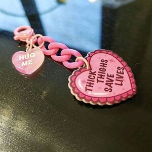 Thick Thighs Save Lives Bag Charm/ Keychain New